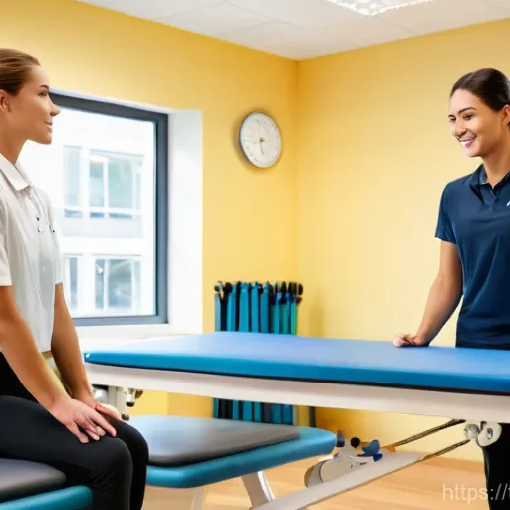 물리치료사의 학사와 석사 차이 - **"Foundations of Physiotherapy Practice"**
A bright, clean, and modern university physiotherapy...