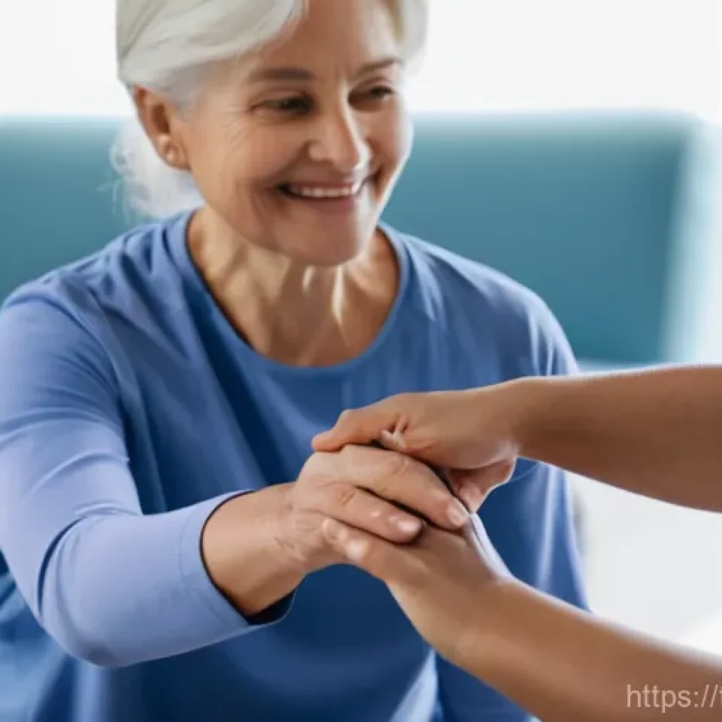 물리치료사와 환자의 심리적 관계 - **Prompt: Empathetic Connection in Physical Therapy**
    A close-up, warm and inviting portrait of ...